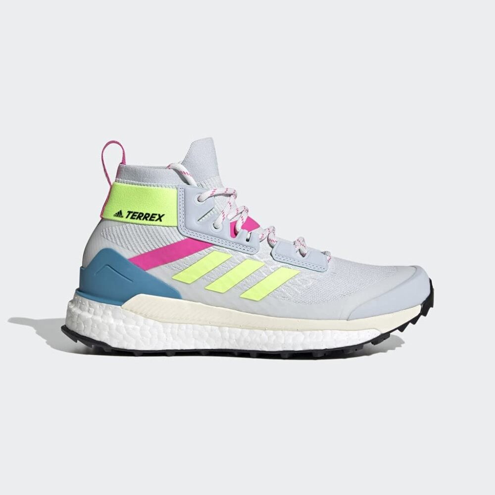 Adidas Women's Terrex Free  Hiking Boots - Blue/Yellow/Pink - Size 9.5 - New!
